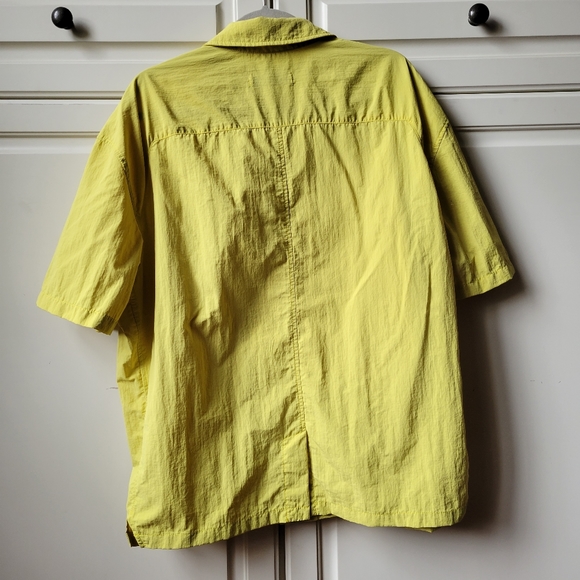 A-Cold-Wall ACW Surface Nylon Overshirt Cadimum Full Zip Short Sleeve - Picture 4 of 15